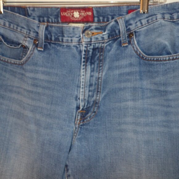 Lucky Brand 181 Relaxed Straight Jeans Sz 34 X 34 - Picture 2 of 5
